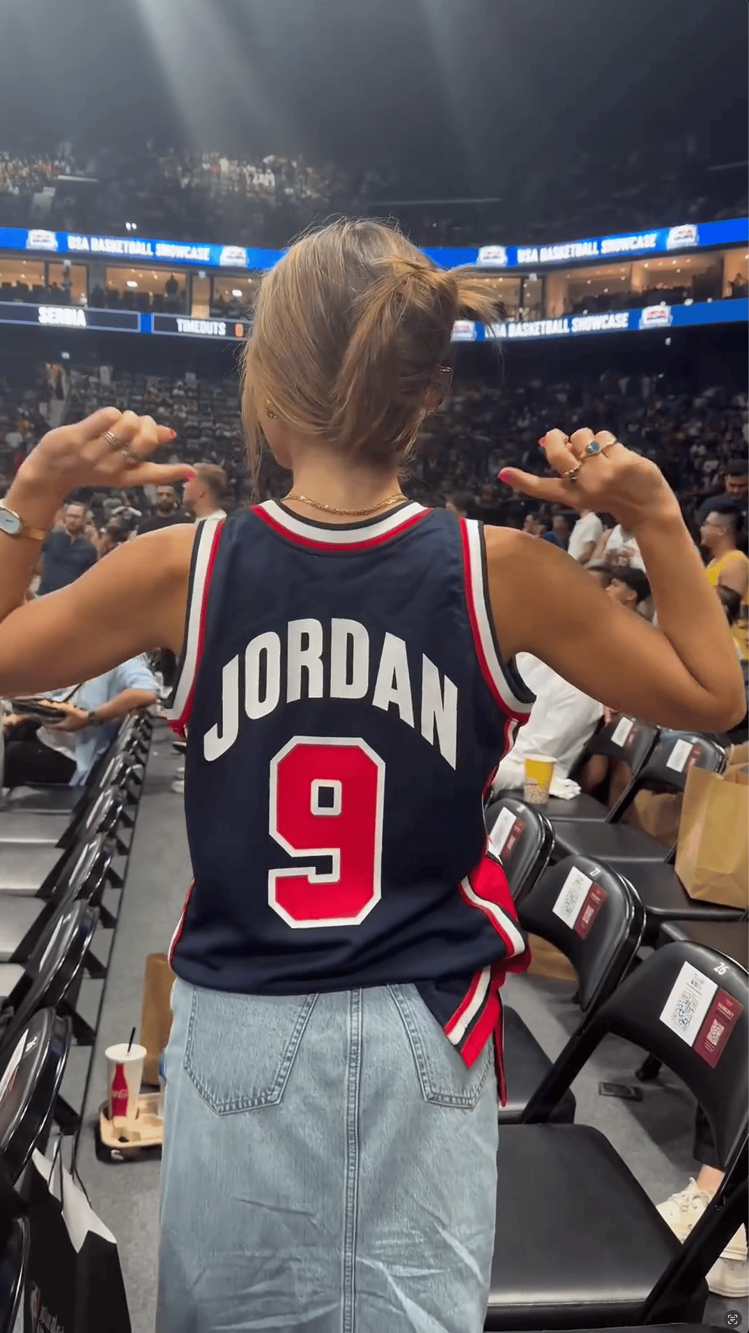 'Jordan' to the seat